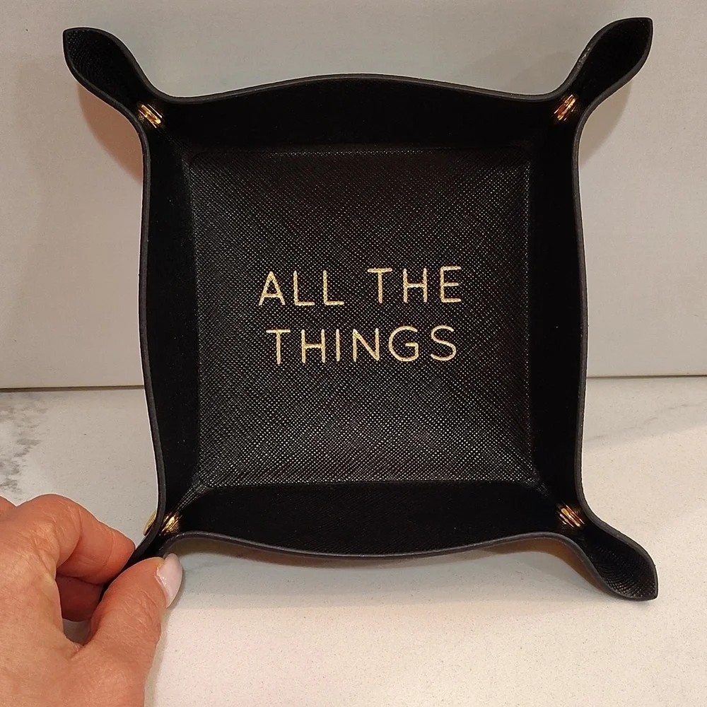 Mudpie Black Trinket Container 